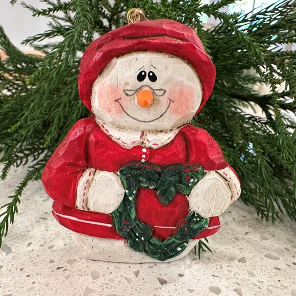 Midwest of Cannon Falls SNOWMAN Eddie Walker Christmas Ornament - Picture 2 of 8